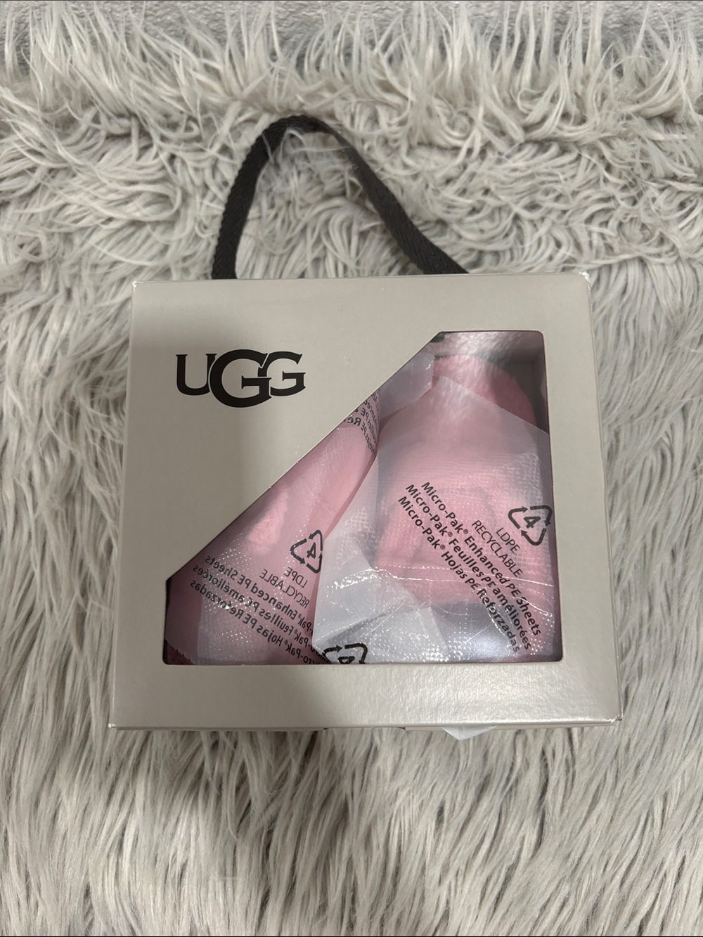 UGG Pink baby booties in Branded Gift Box